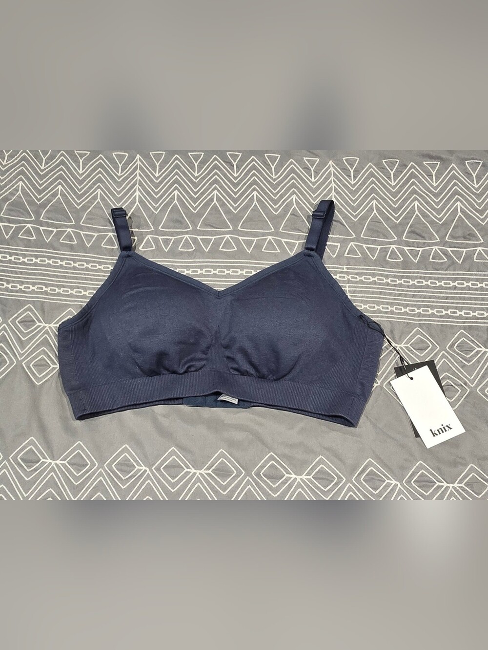 Knix Good To Go Seamless Bra In Twilight Navy Size Large